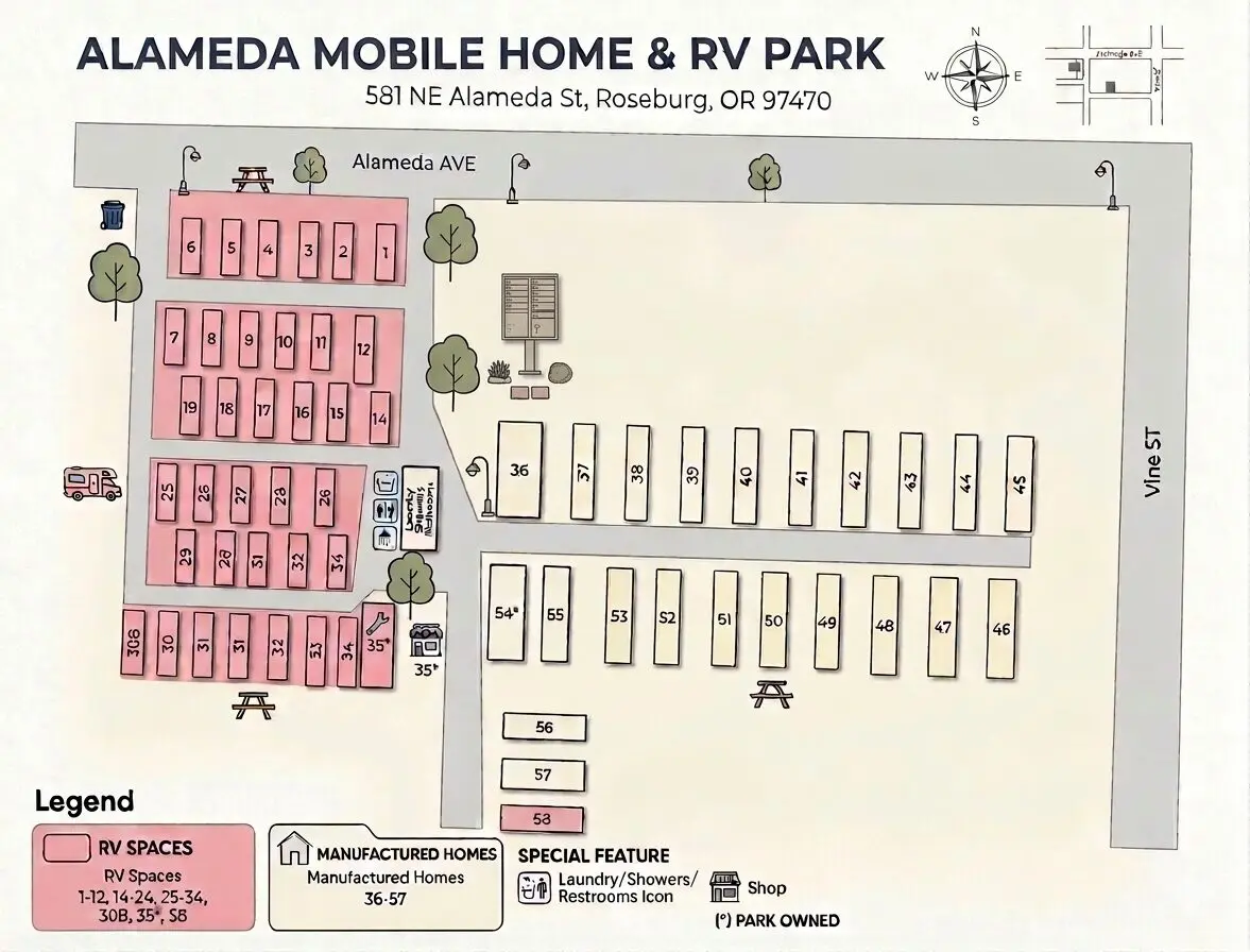 alameda mobile home park map